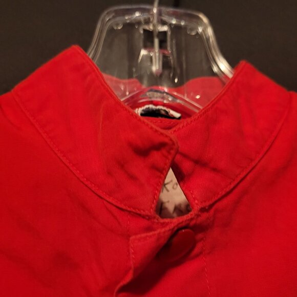 Vintage Abbey Brand Cossack Size 12 Red Button Up Name Inside - Picture 5 of 10